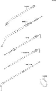 EX500 Тросы управления