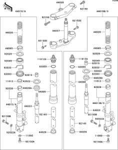 ZX400 Front fork(1 / 2)