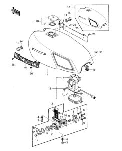 KZ1000 Tank fuel