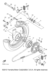 FZR600RHC Переднее колесо