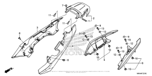 NC700X (DCT) Облицовка сидения
