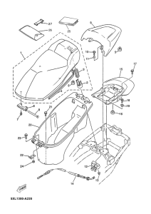 YP125E Сиденье