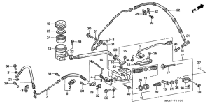 GL1500SE Задний тормозной цилиндр