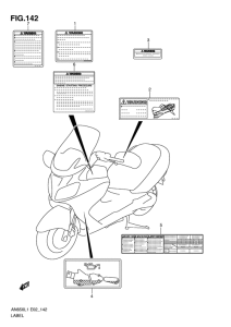 AN650 (ABS) Honda mark