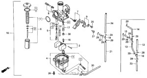 NX125 Карбюратор