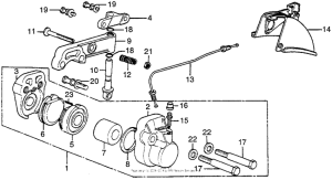 CB550 Передний суппорт