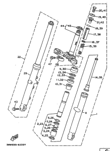 SR125 Передняя вилка