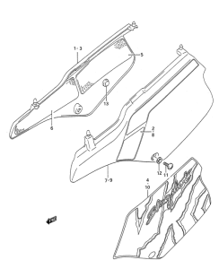 TS200 Обтекатель задний