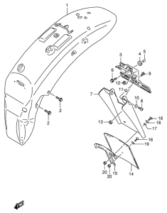 VS800 Заднее крыло