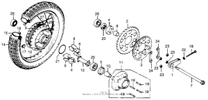 CB750 Переднее колесо