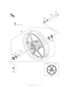 ZX636 Переднее колесо
