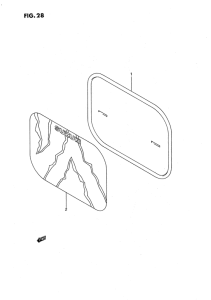 JR50 Front number plate