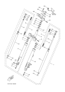 DT50RSM Передняя вилка