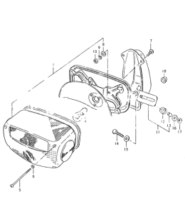 GS550 Задний комбинированный сигнал