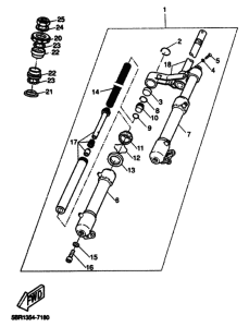 YQ50 Вилка передней оси