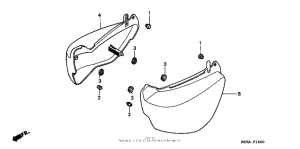 VF750C Боковые обтекатели