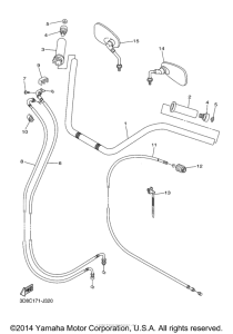 XVS1300CTF Троса