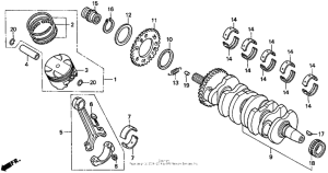 CBR900RR Crankshaft 96-97