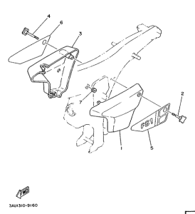 FS1 Side cover  /  oil tank