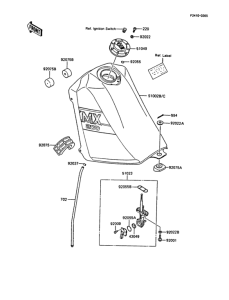 KMX200 Топливный бак