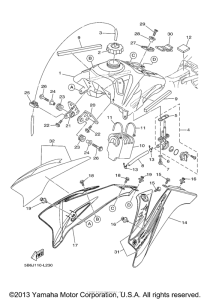 TTR110EB Топливный бак