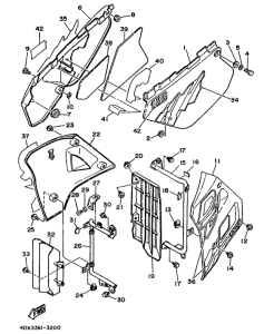 DT125E Side cover  /  oil tank