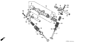 CMX250C Распред вал / клапана