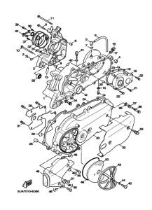 XC125 Картер двигателя