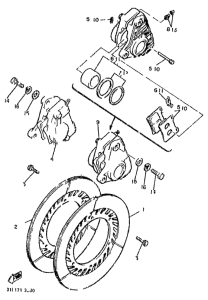 XJ900 Передний суппорт