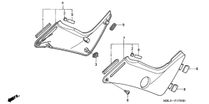 NT650 Боковая крышка
