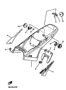 PW80 PW80F Боковая крышка