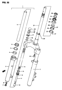 AP50 Вилка передней оси