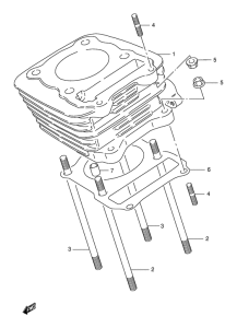 DR125 Цилиндр