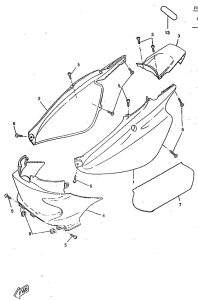 CW50RS Боковые обтекатели