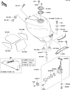 ZX750 Fuel tank(1 / 2)(zx750-p4)