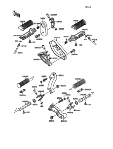 VN1500 Подножки