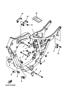 XV250 XV250R Frame comp