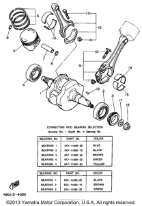 XV1100GC Коленчатый вал и Поршень