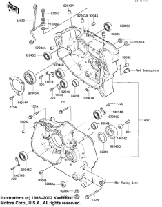 KL250 Картер двигателя
