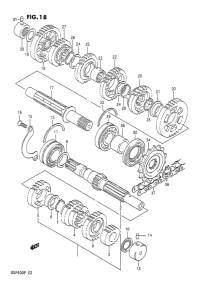 GSF400 Трансмиссия