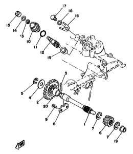 TZ250F Тахометр