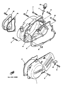 RT100K Крышка картера двигателя