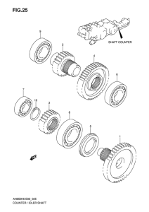AN650 (ABS) Shaft counter / idler