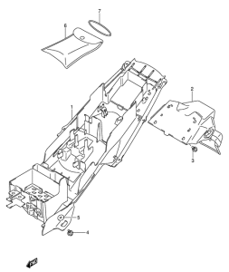 GSX-R600U2 Заднее крыло