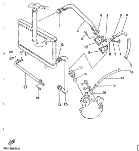 TDR125R Radiator. hose