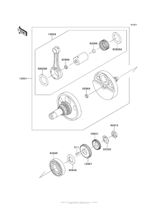 KL650 Коленвал