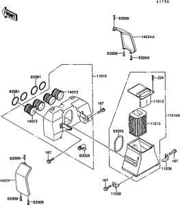 Z550 Воздушный фильтр