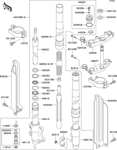 KLX300R Front fork(1 / 2)