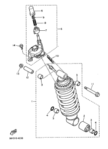 FJ1200 Задняя подвеска