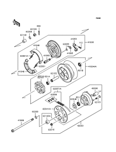BN125 Заднее колесо и цепь